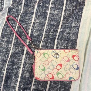 Coach Colorful Vintage Wristlet